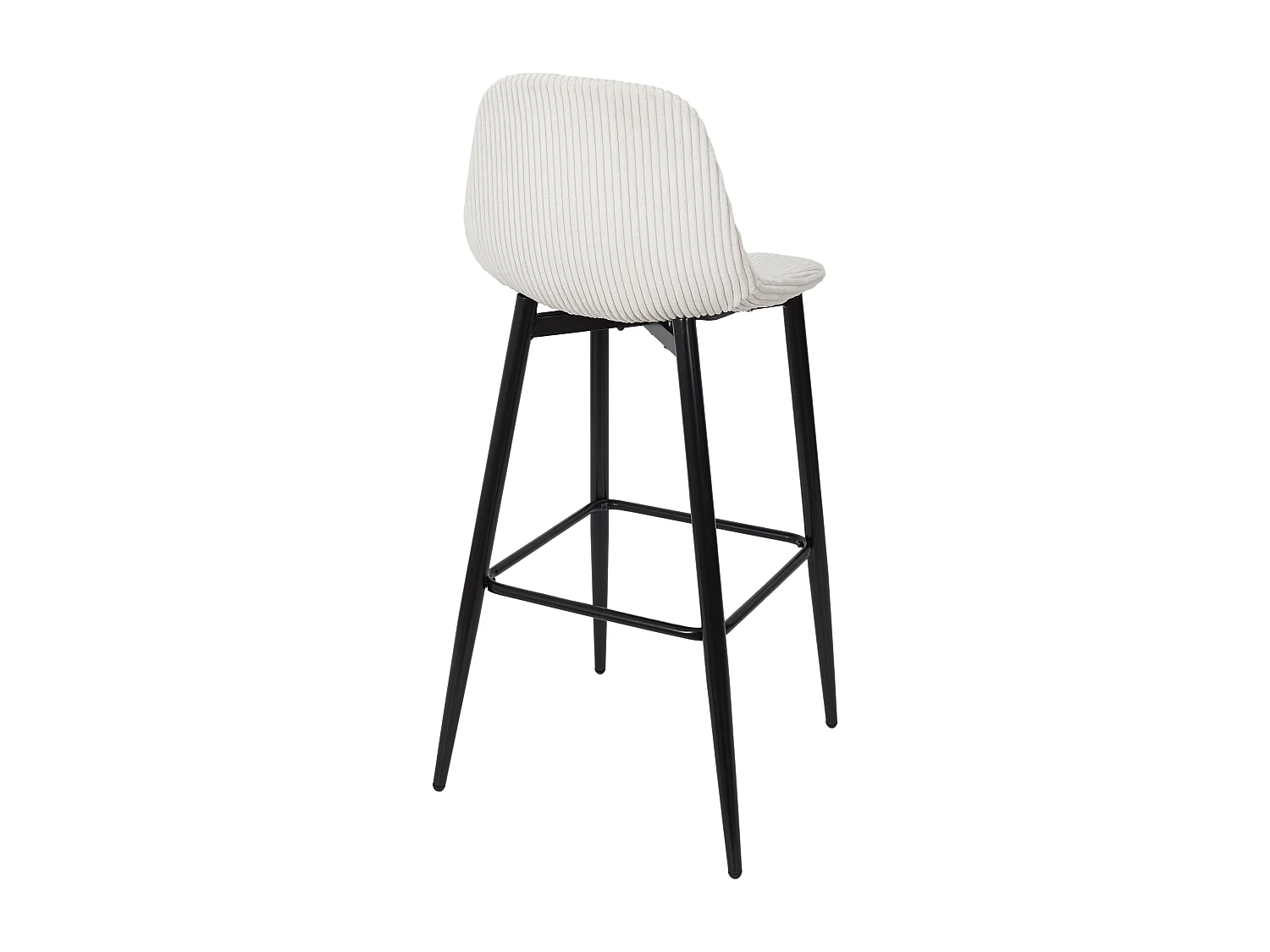 Chaise De Bar Cotele Scott Beige - Lot De 2 Beige, Noir