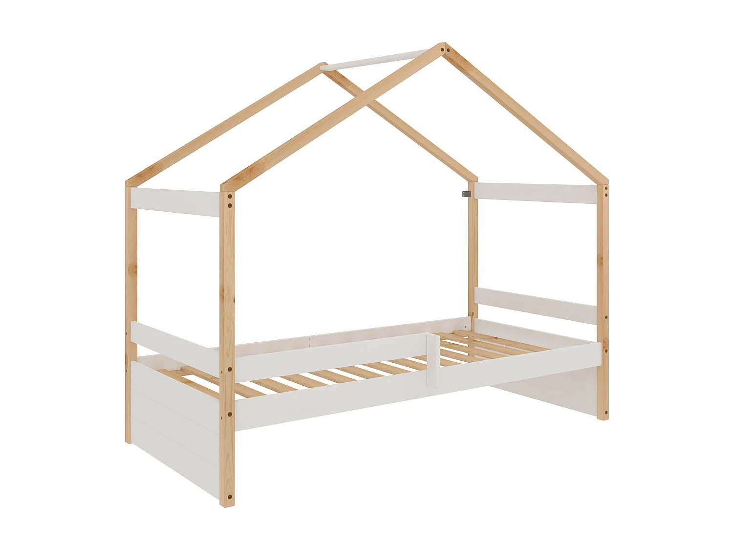 Cama Nido Estilo Casita - Infantil - Para Colchón de 90 - 150x195x97 - Buyqualia