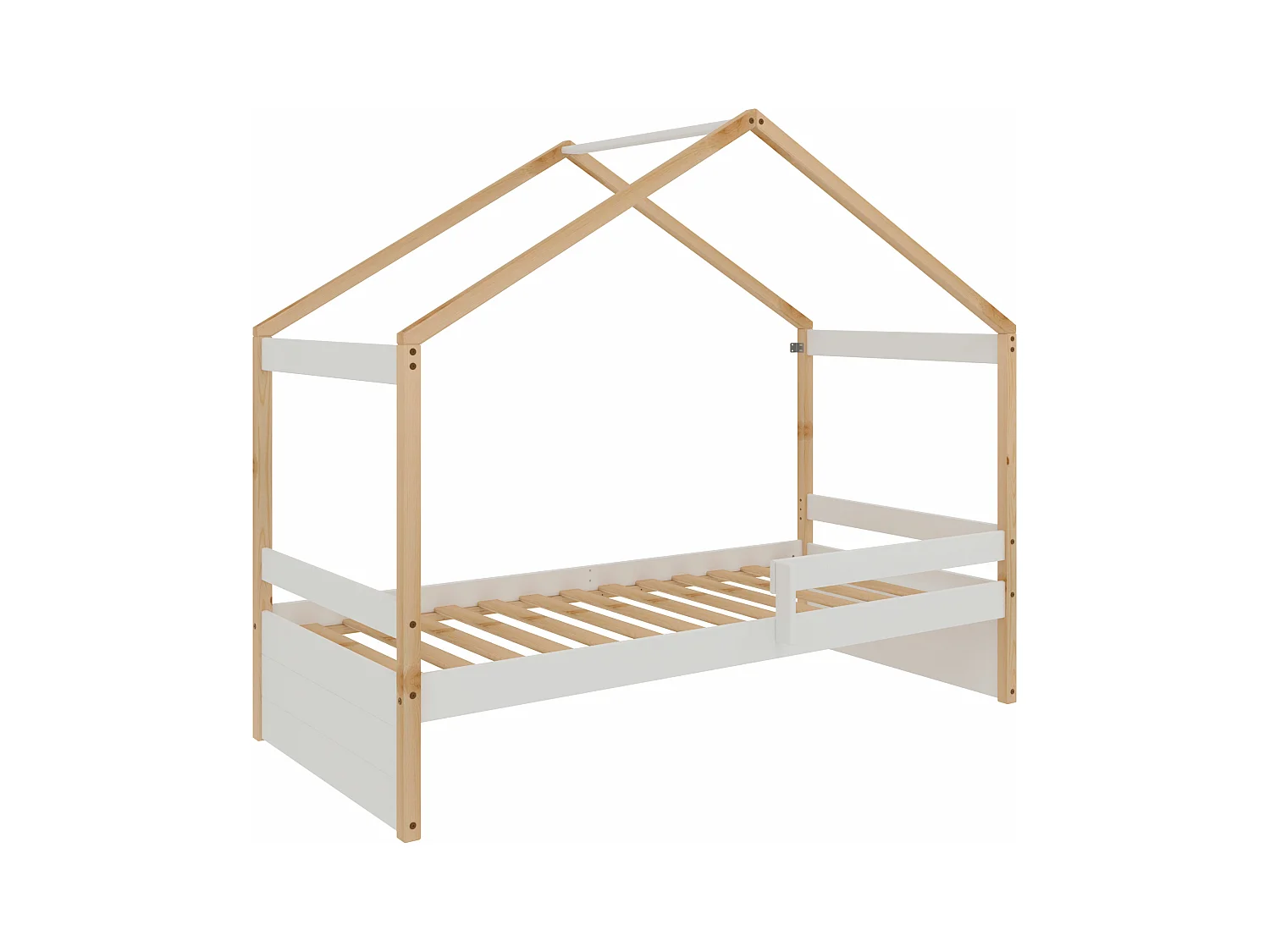 Cama Nido Estilo Casita - Infantil - Para Colchón de 90 - 150x195x97 - Buyqualia