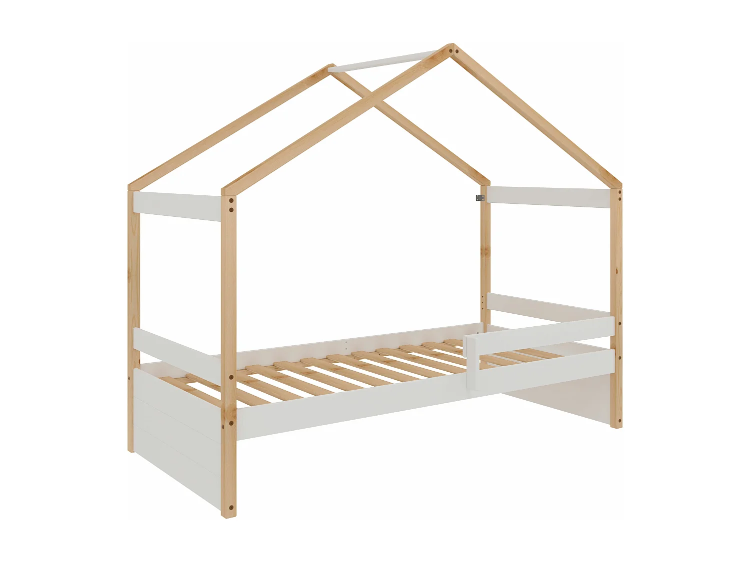 Cama Nido Estilo Casita - Infantil - Para Colchón de 90 - 150x195x97 - Buyqualia