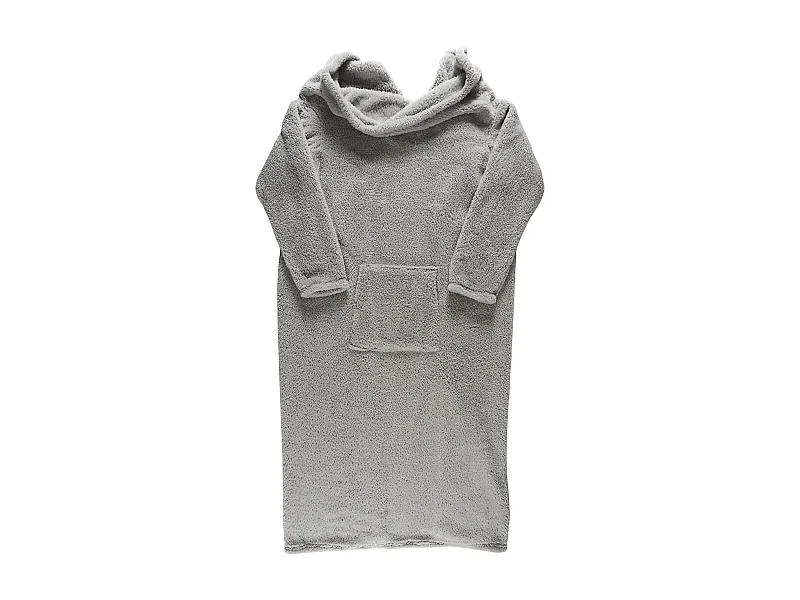 Plaid A Manches Gris Clair Gris