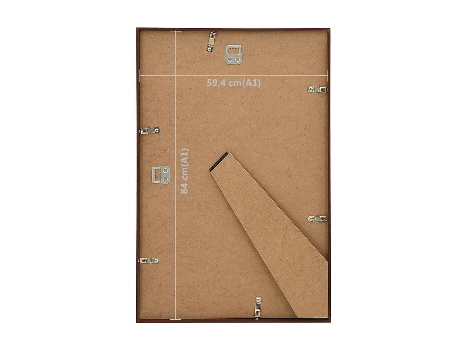 Collage di cornici per foto 3 pezzi da tavolo da parete Bronzo 59,4x84cm MDF