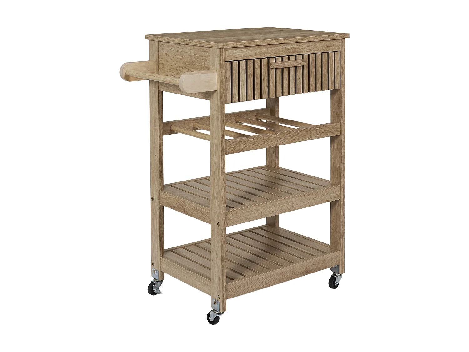 Desserte de Cuisine Design "Klaus" 84cm Marron