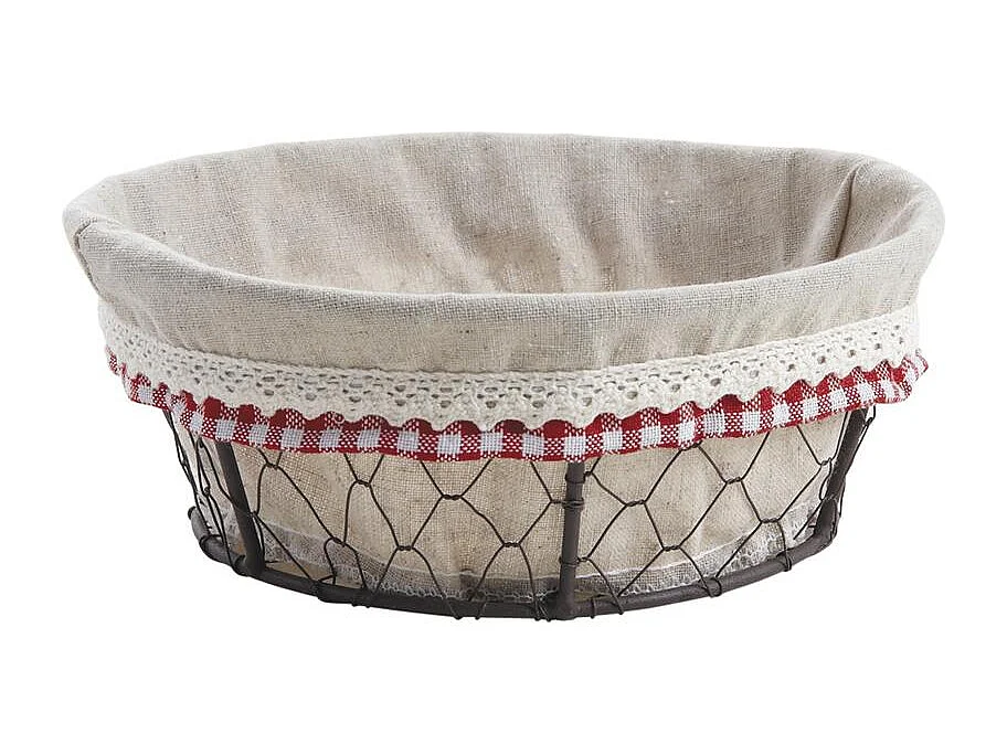Corbeille à pain en grillage vieilli Farmer Lot de 2