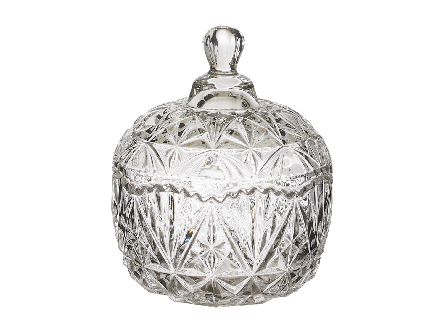 Duo Bonbonnieres Sur Plateau En Verre 145cl Transparent