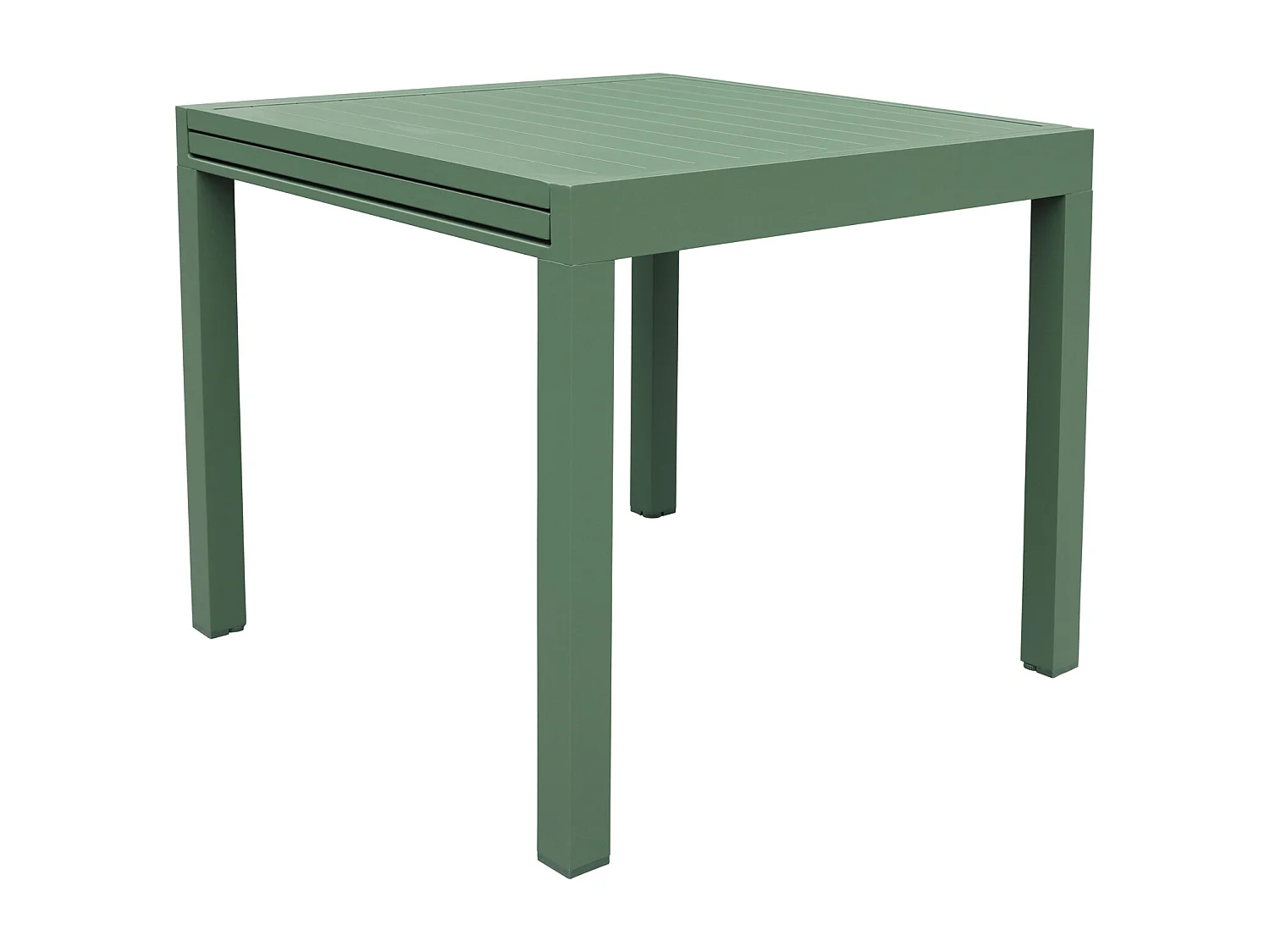 Salon de jardin VENEZIA extensible 90/180 en textilène vert sauge 8 places - aluminium vert sauge - HAPPY GARDEN