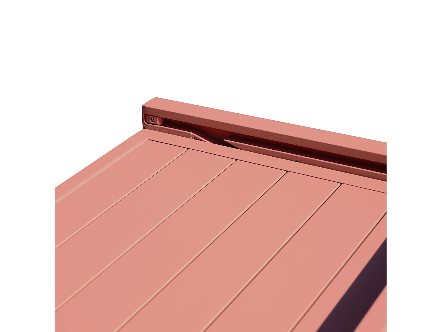 Gartenmöbel VENEZIA ausziehbar 90/180 Textilene Terracotta 8 Sitzplätze - Aluminium Terracotta
