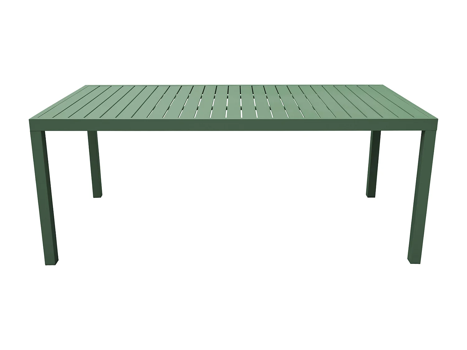 Gartenmöbel BARI aus salbeigrünem Textilene 8 Sitzplätze - Aluminium salbeigrün