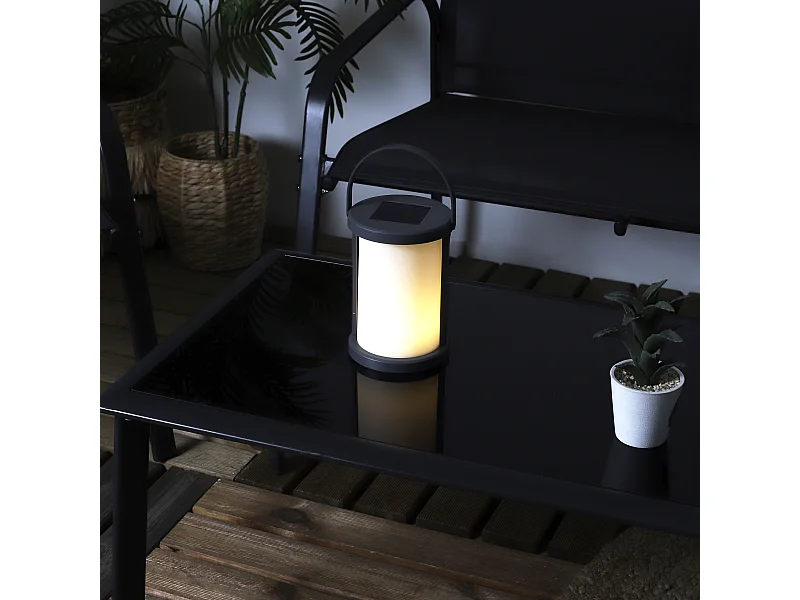 Lampe De Table Solaire Noir Noir