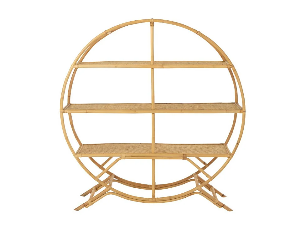 Etagère Design en Rotin "Nela" 150cm Naturel
