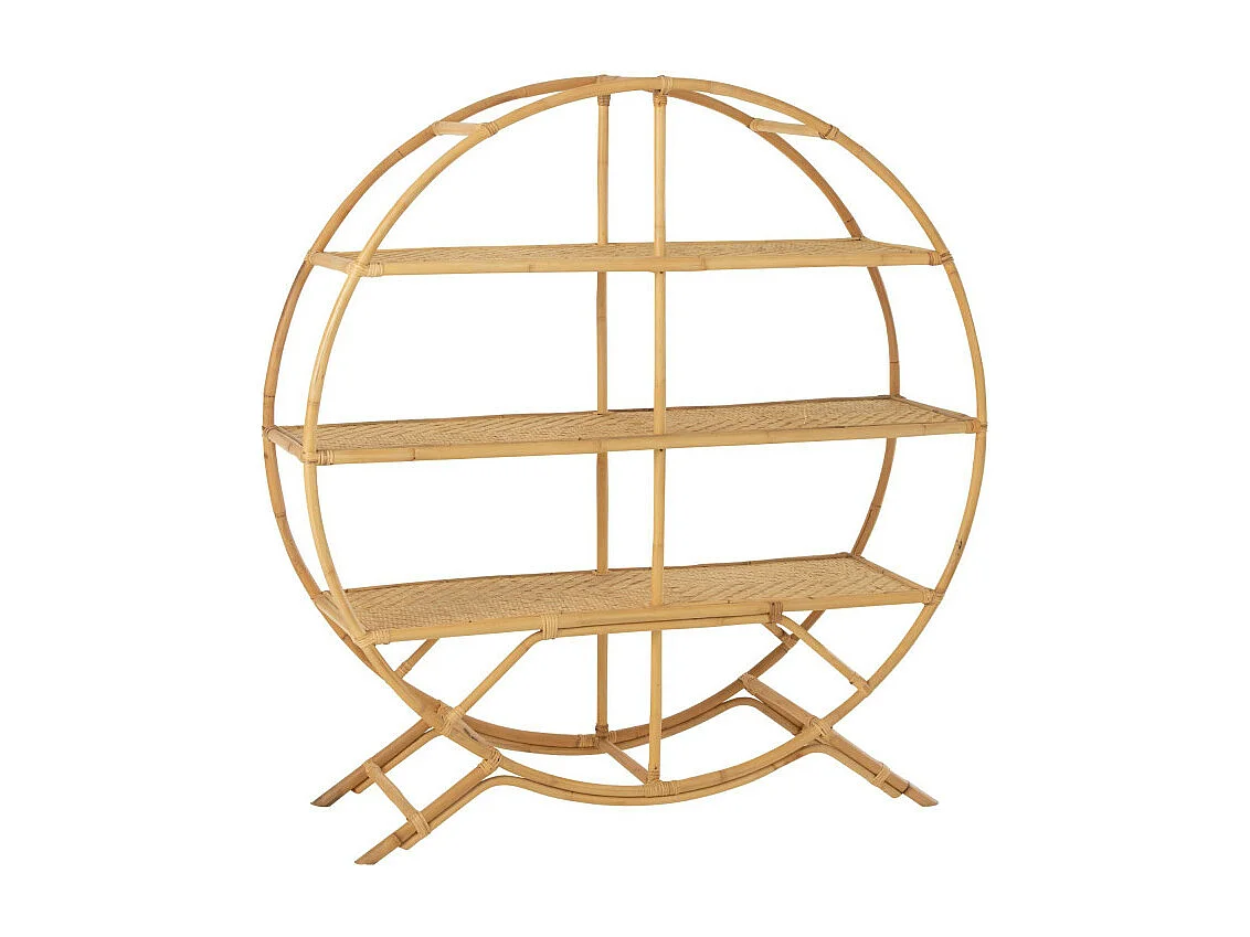 Etagère Design en Rotin "Nela" 150cm Naturel