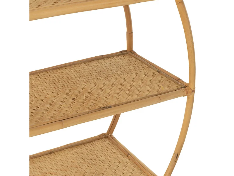 Etagère Design en Rotin "Nela" 150cm Naturel