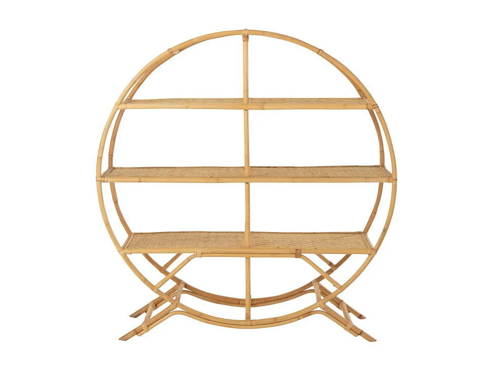 Etagère Design en Rotin "Nela" 150cm Naturel