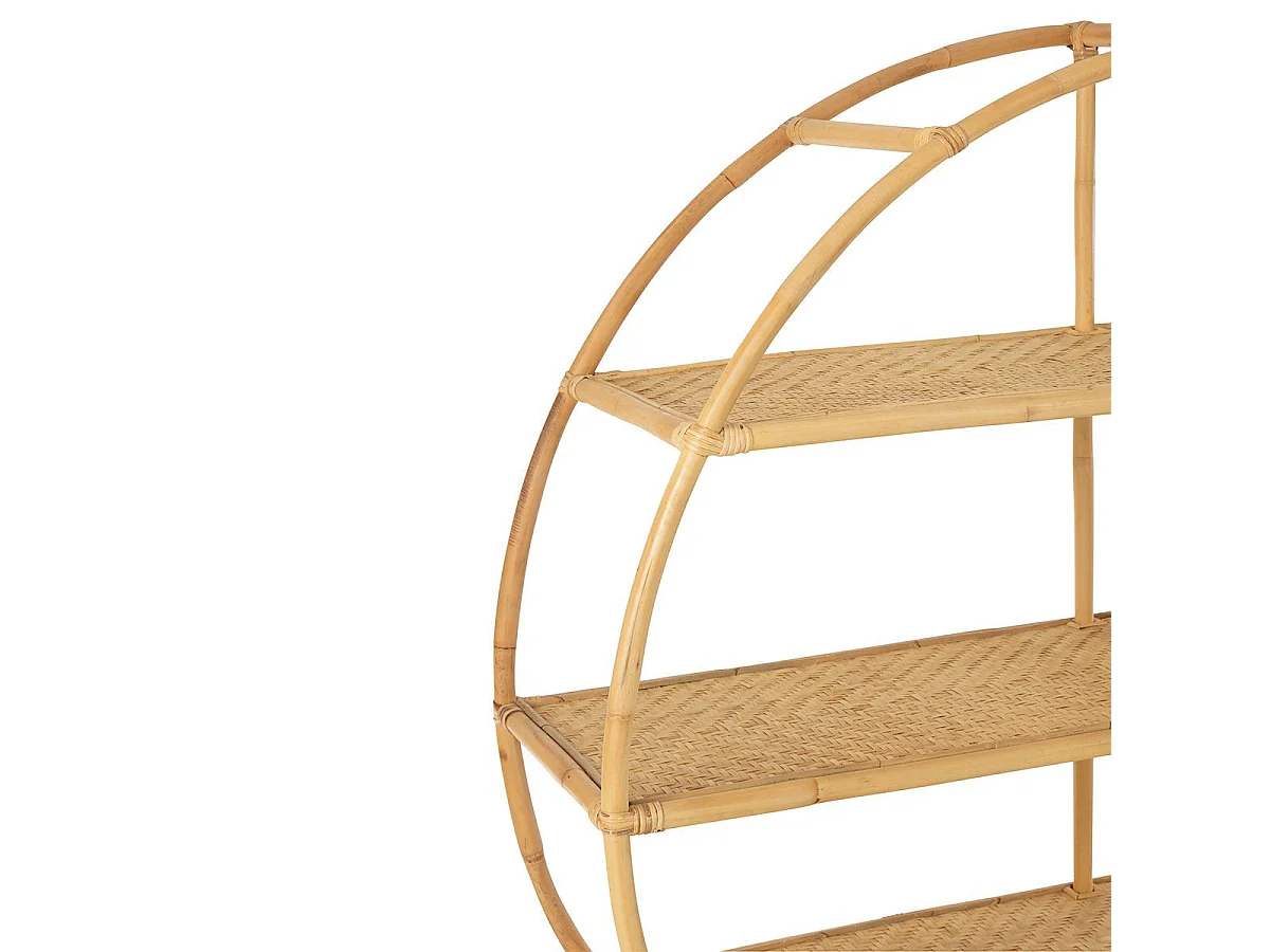 Etagère Design en Rotin "Nela" 150cm Naturel