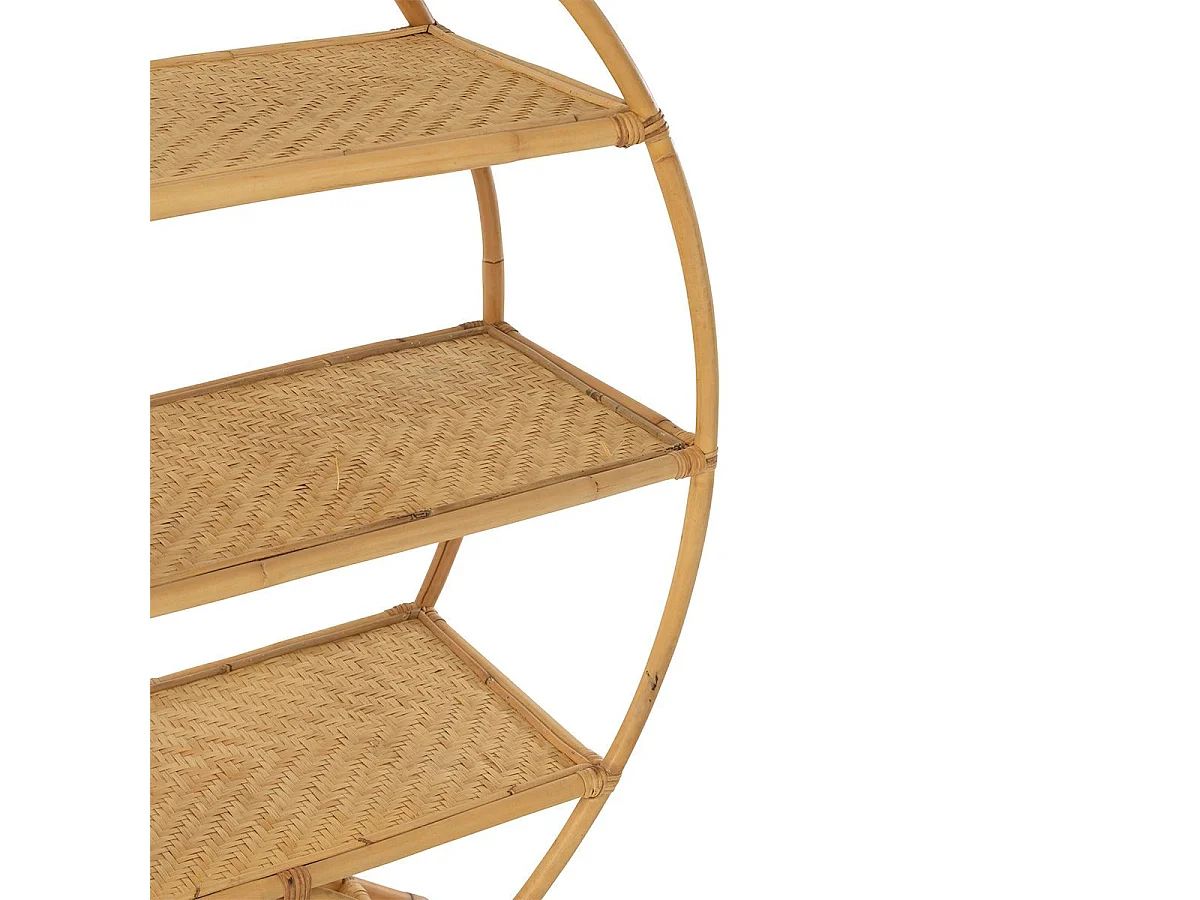 Etagère Design en Rotin "Nela" 150cm Naturel