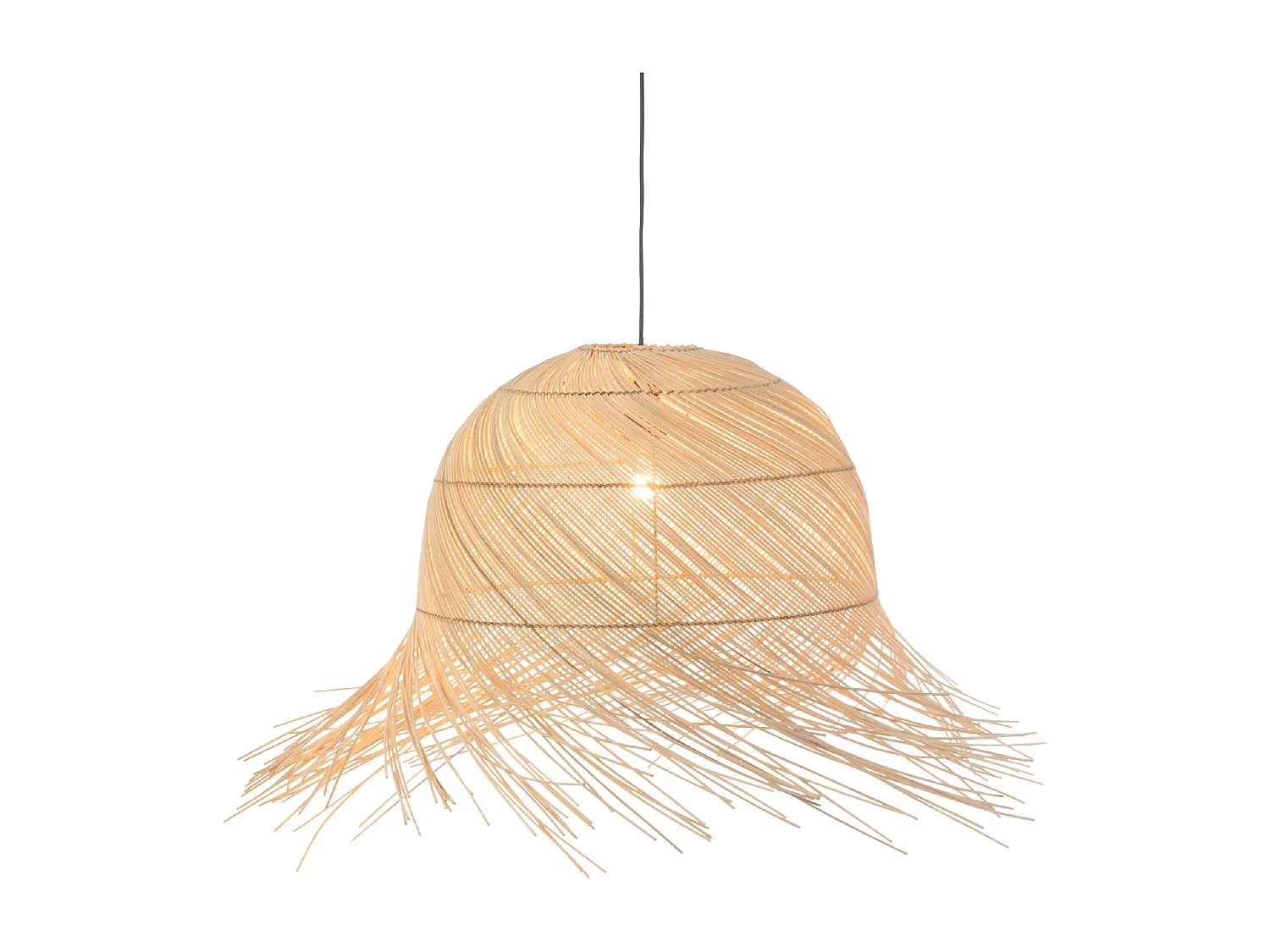 Lampe Suspension en Rotin "Branches" 50cm Naturel