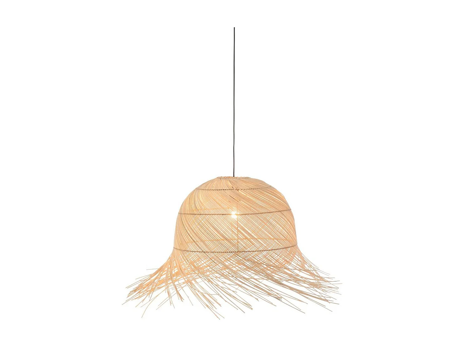 Lampe Suspension en Rotin "Branches" 50cm Naturel