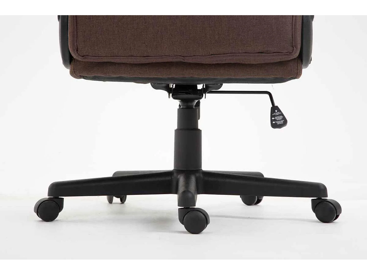 Chaise de bureau - Tissu & Noir - Marron - XL Sparta