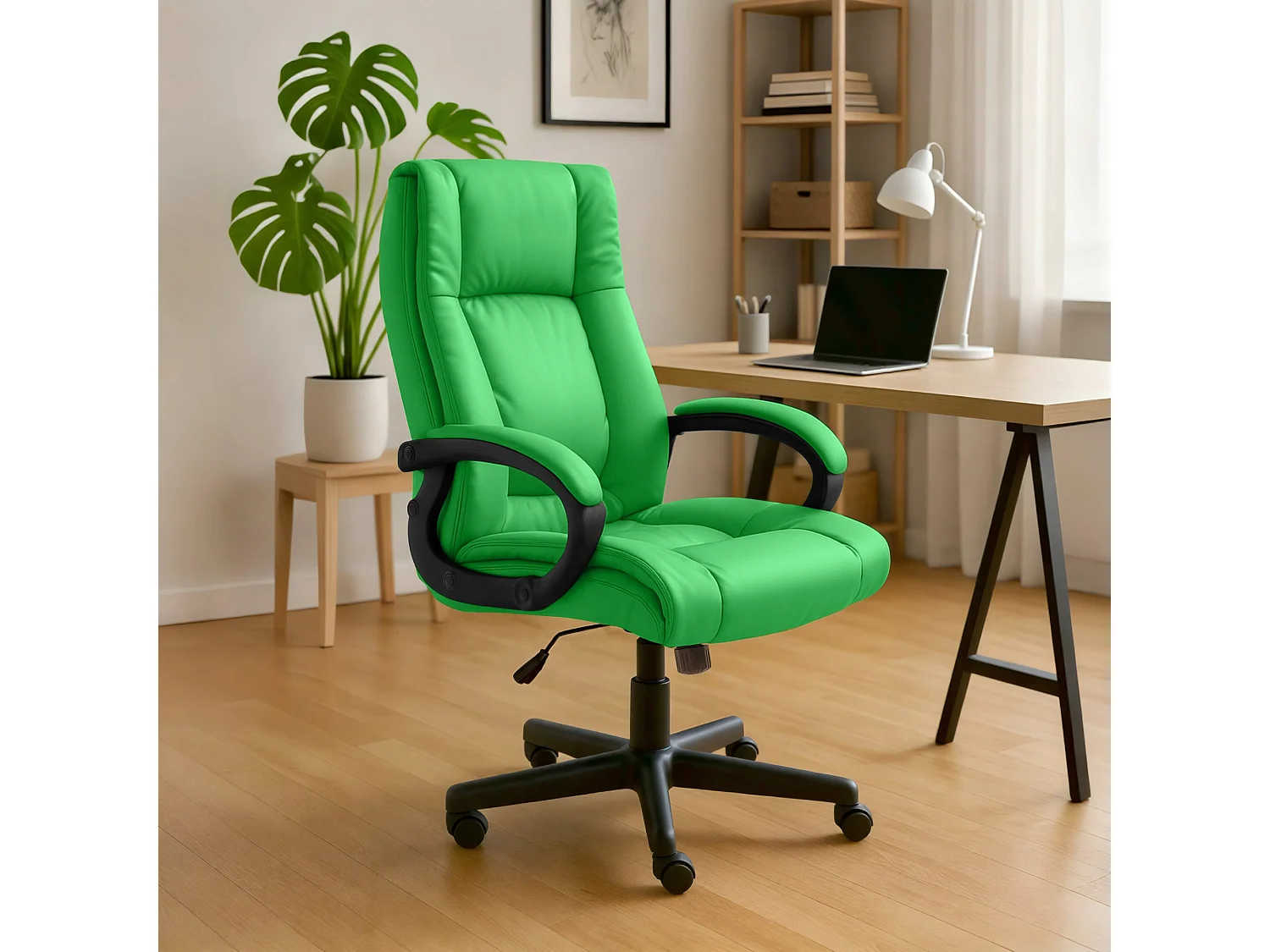 Chaise de bureau - Similicuir - Vert - XL Sparta