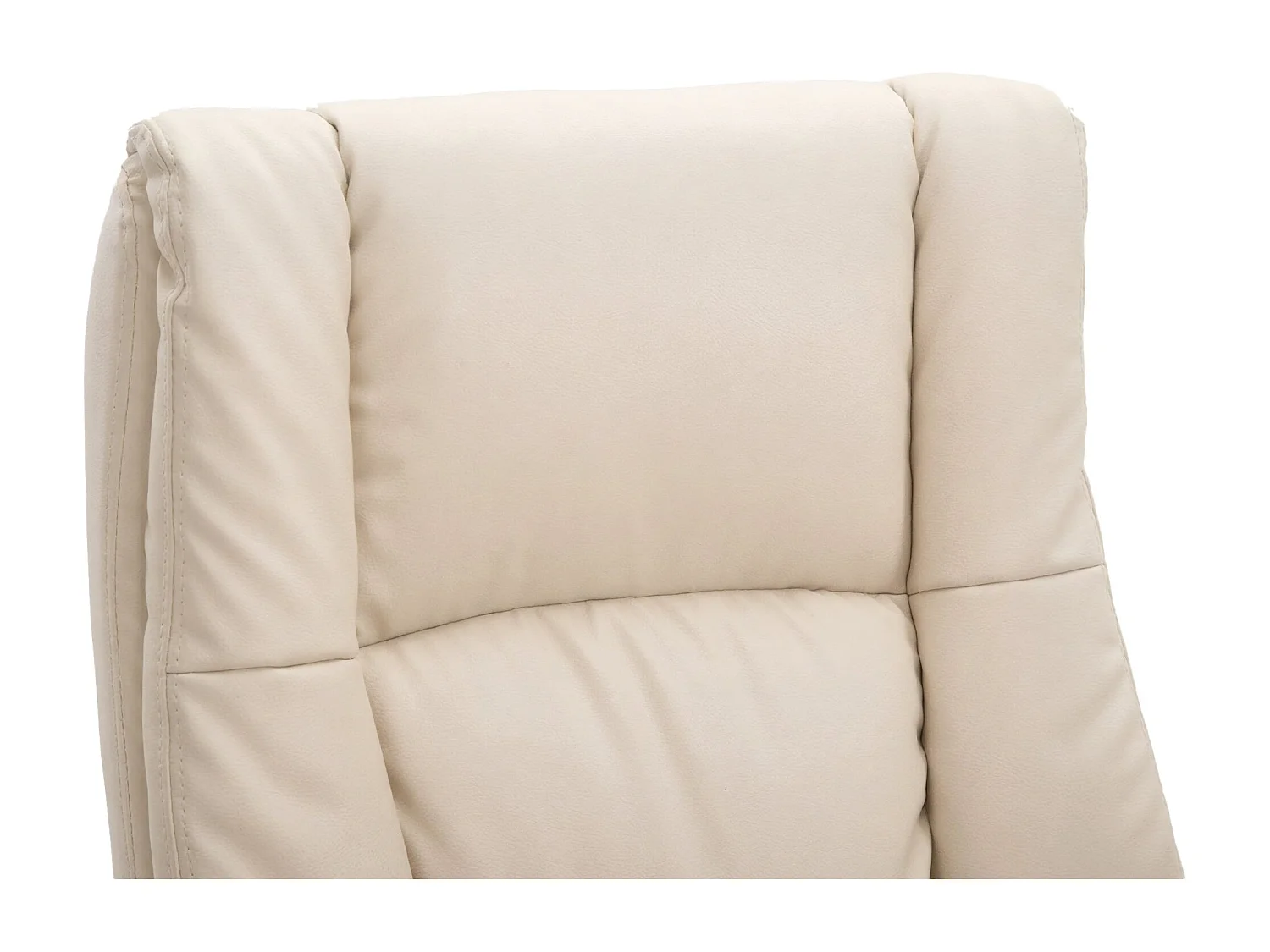 Chaise de bureau - Similicuir - Crème - XL Sparta