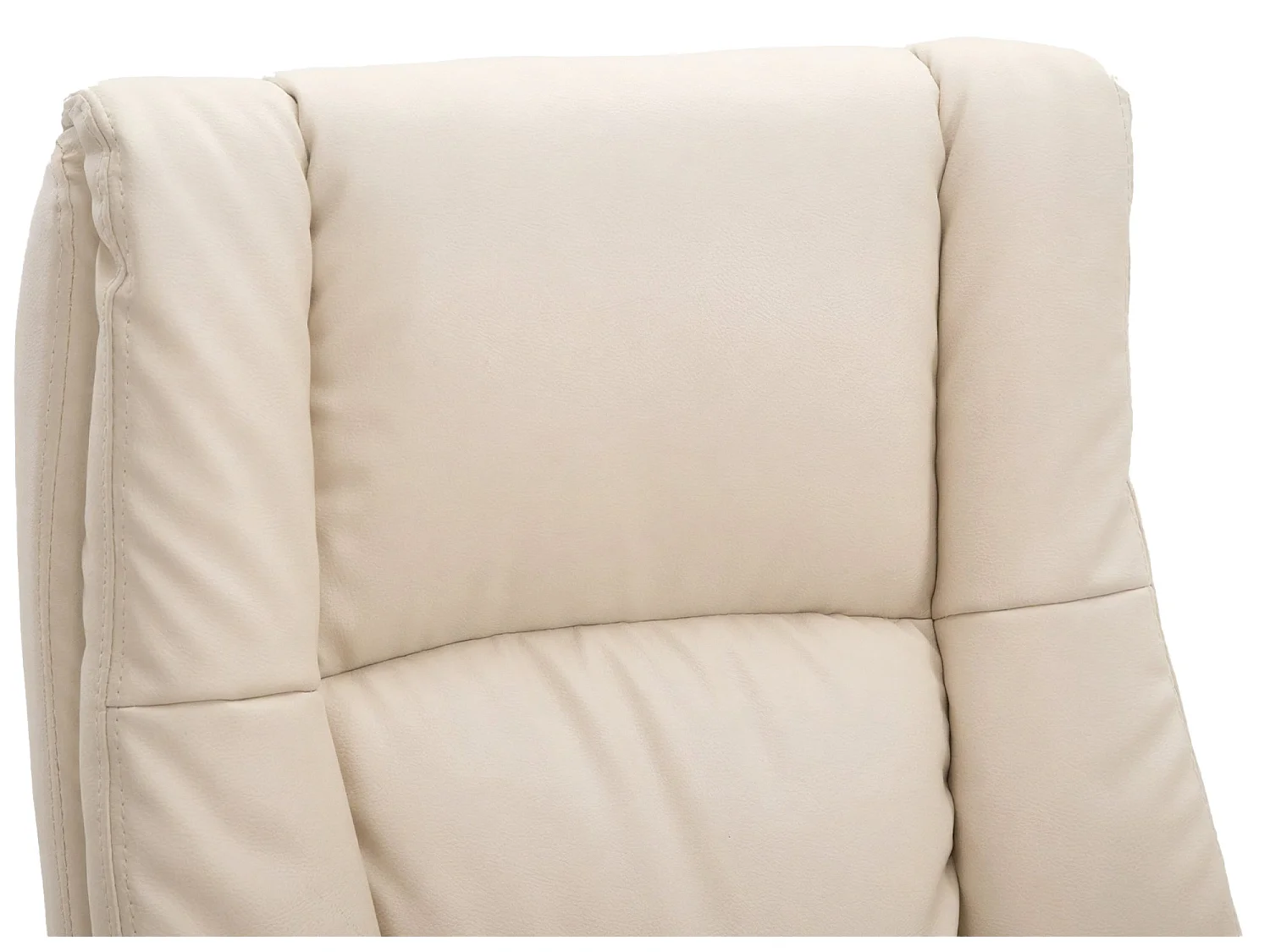 Chaise de bureau - Similicuir & Nature - Crème - XL Sparta