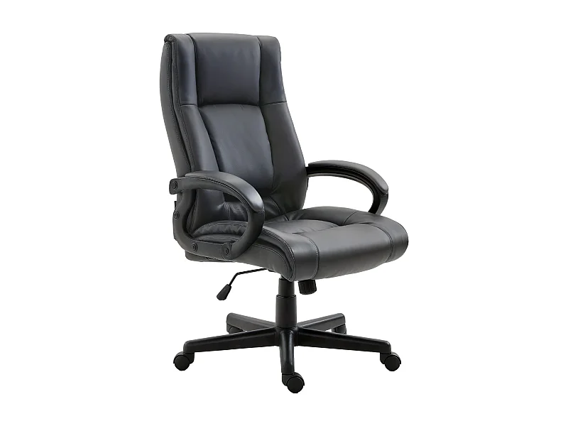 Chaise de bureau - Similicuir - Noir - XL Sparta
