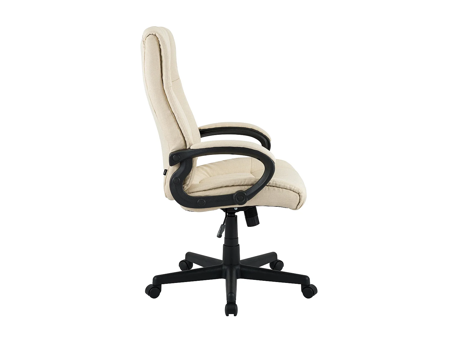 Bürostuhl - Stoff & schwarz - creme - XL Sparta