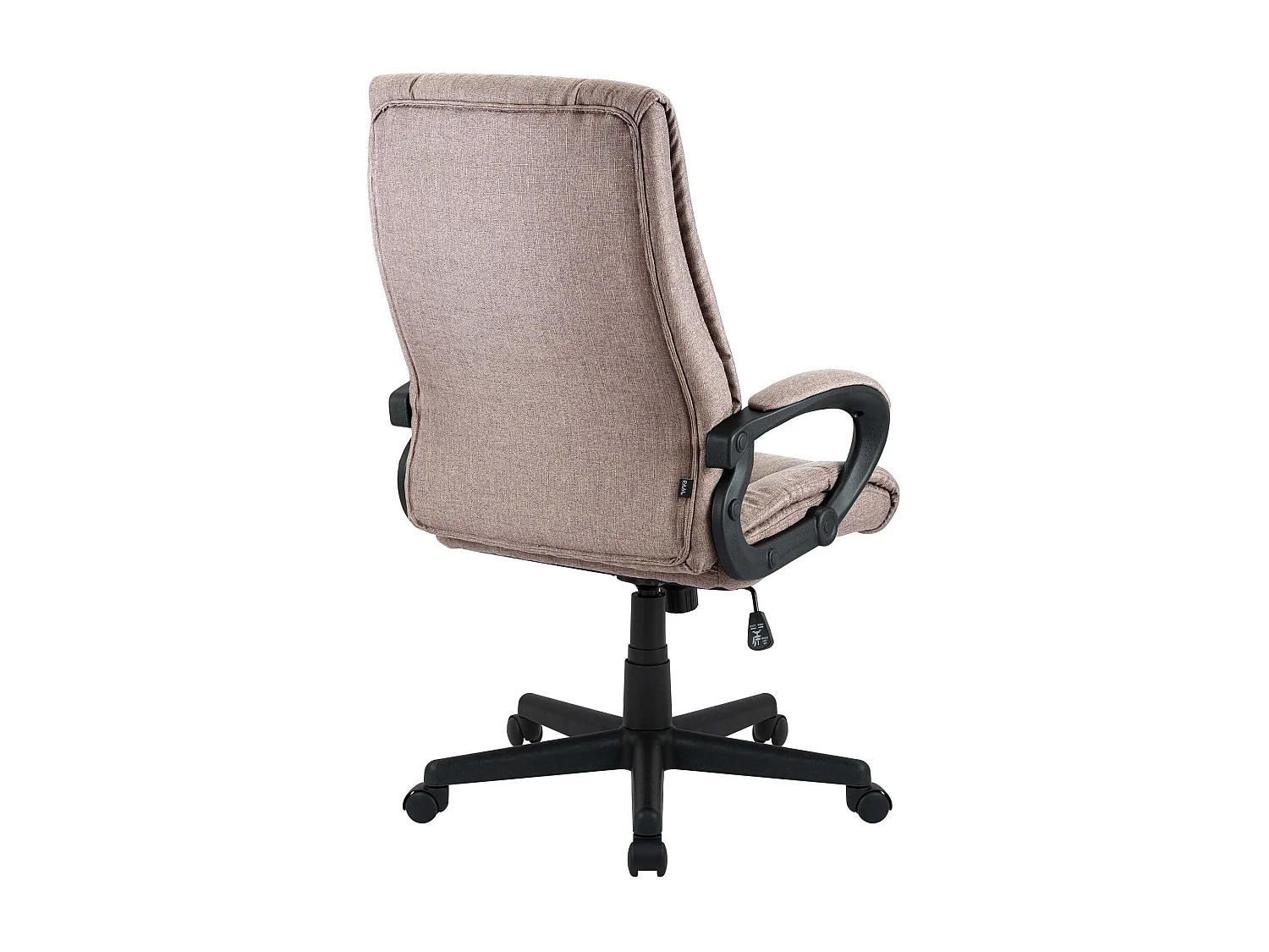 Chaise de bureau - Tissu & Noir - Taupe - XL Sparta