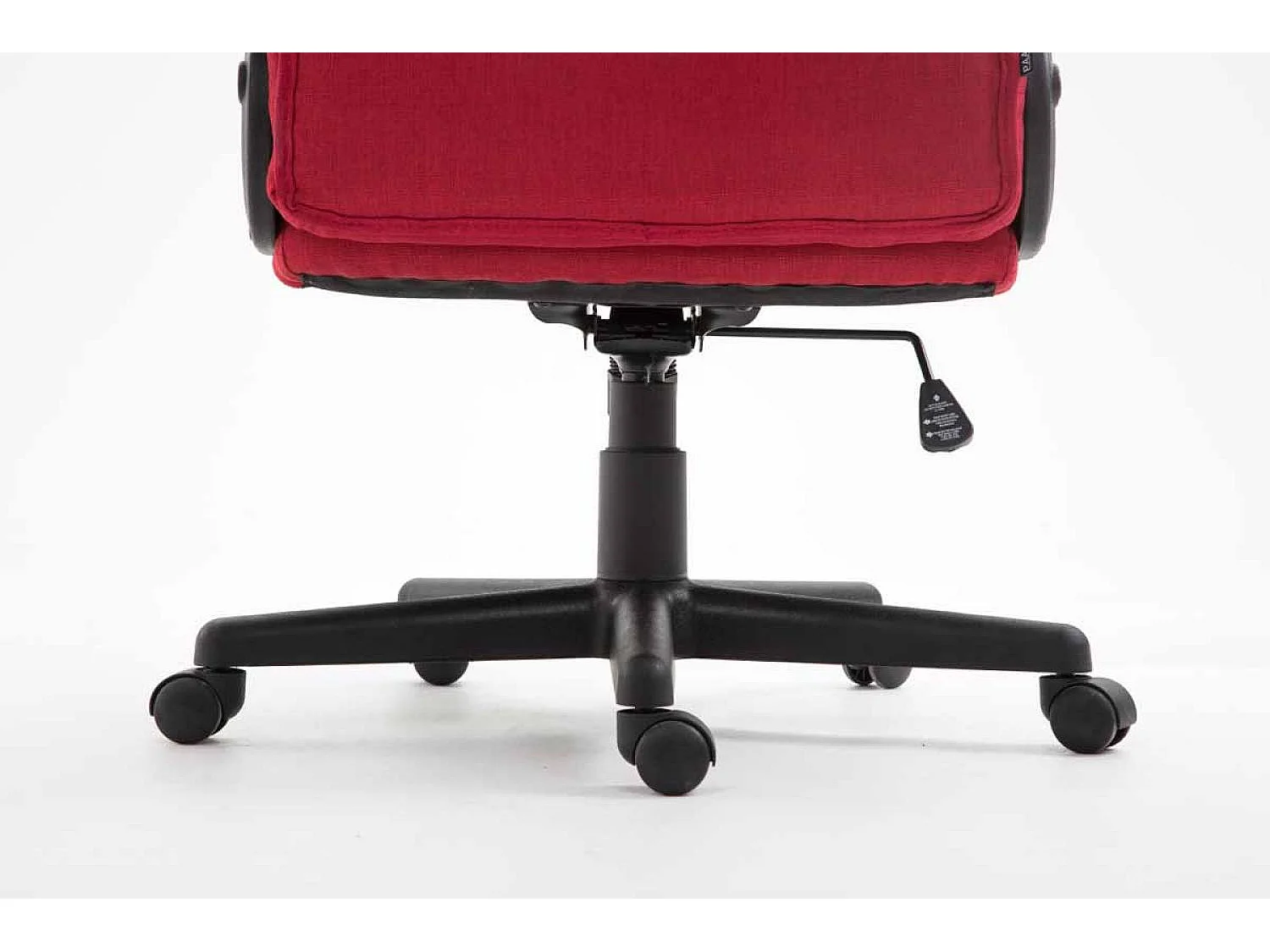 Chaise de bureau - Tissu & Noir - Rouge - XL Sparta