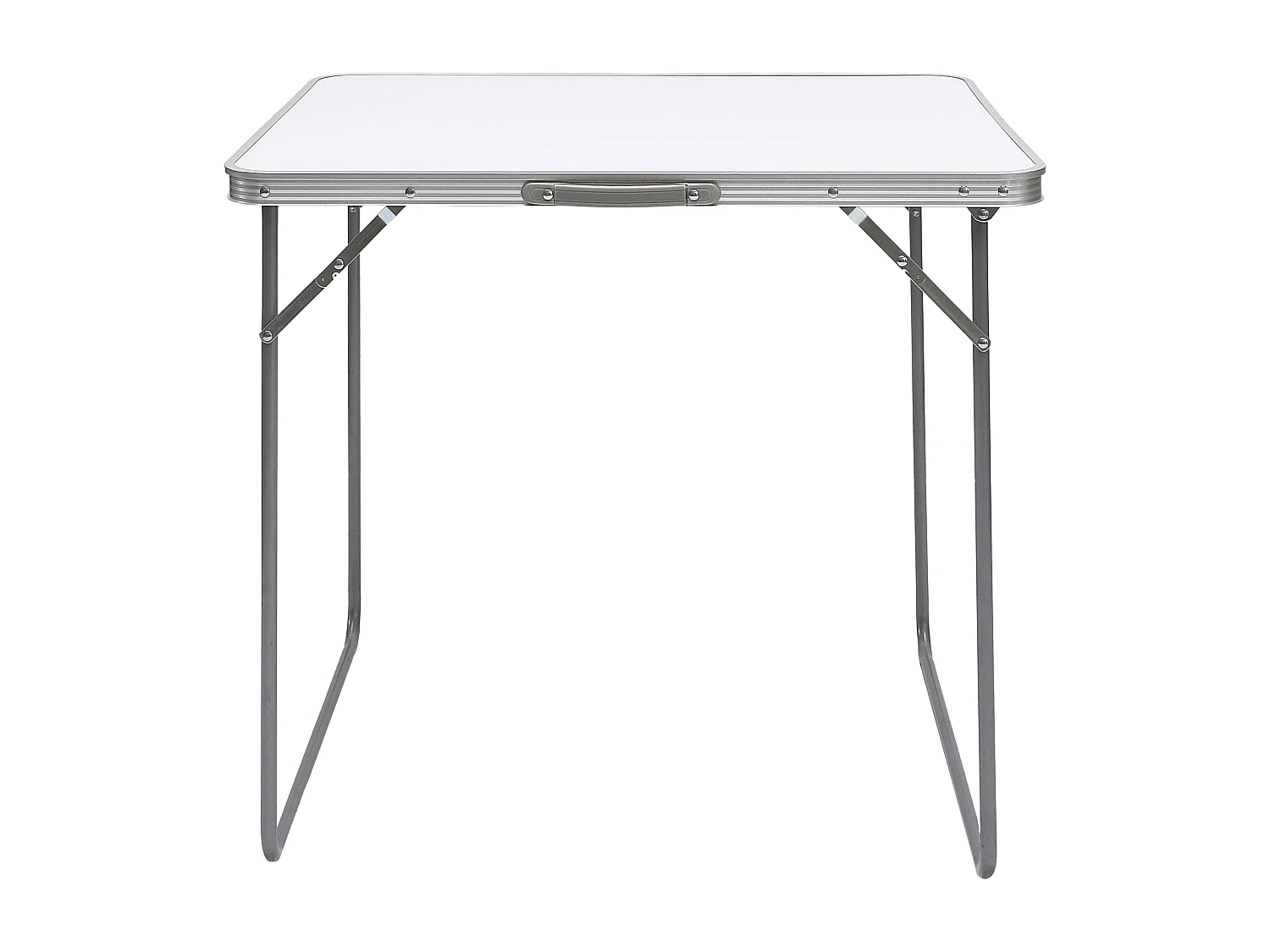 Table De Camping Pliable Blanc 80x60cm Blanc
