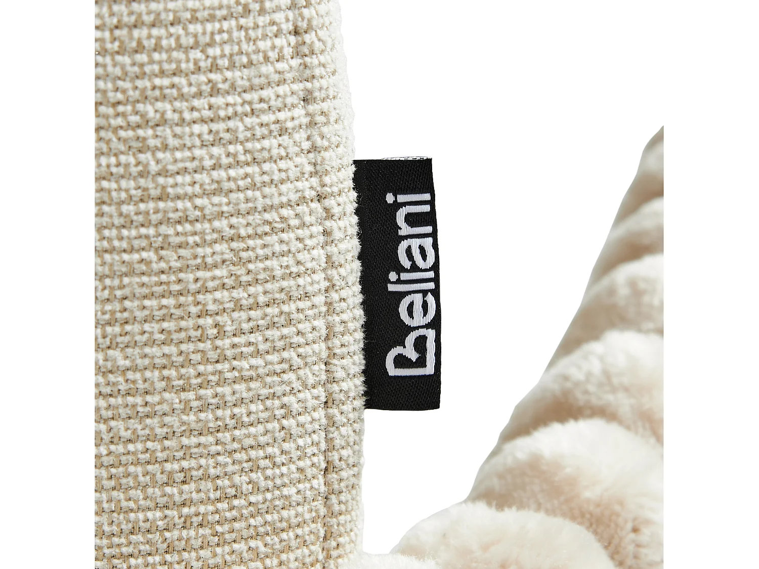 Set van 2 barstoelen AMITY Stof Lichtbeige