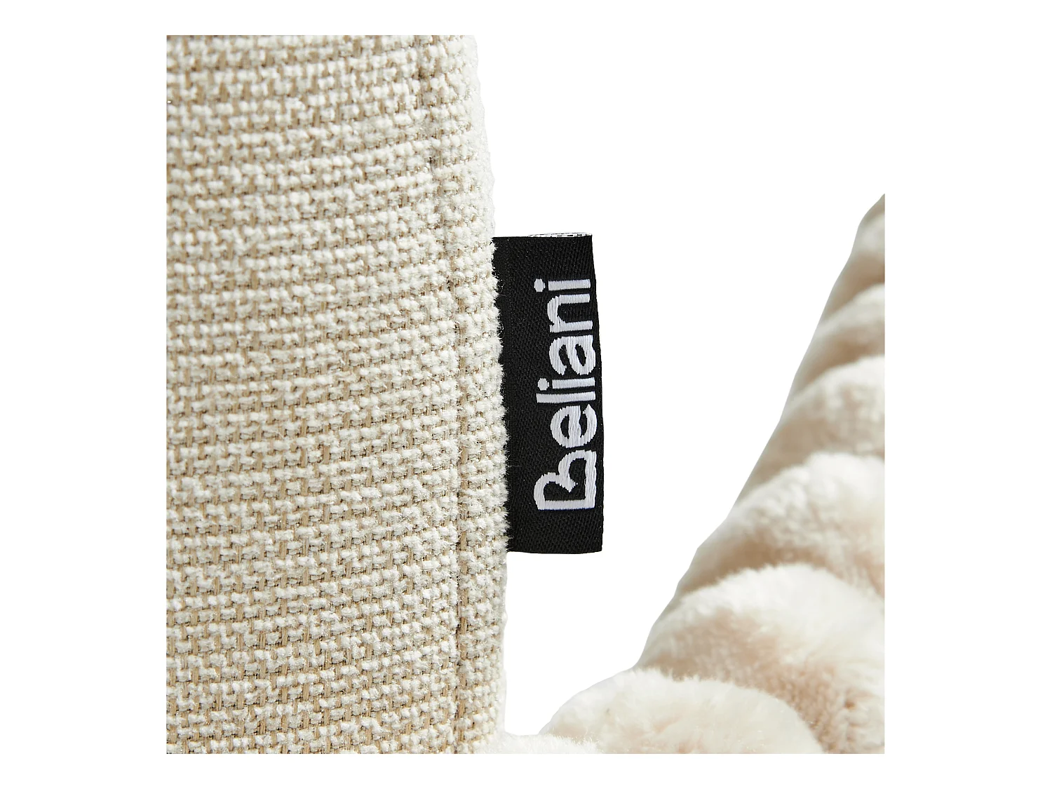 Lot de 2 chaises de bar AMITY Tissu Beige clair