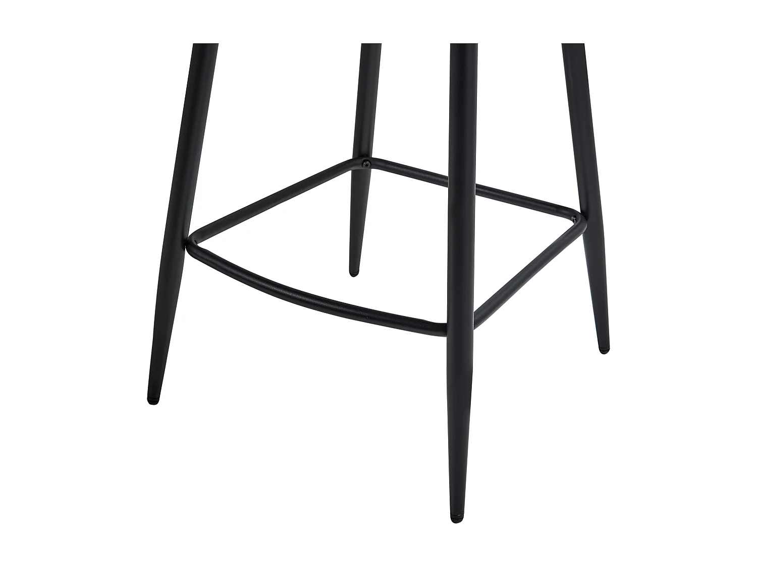 Lot de 2 chaises de bar AMITY Tissu Beige clair