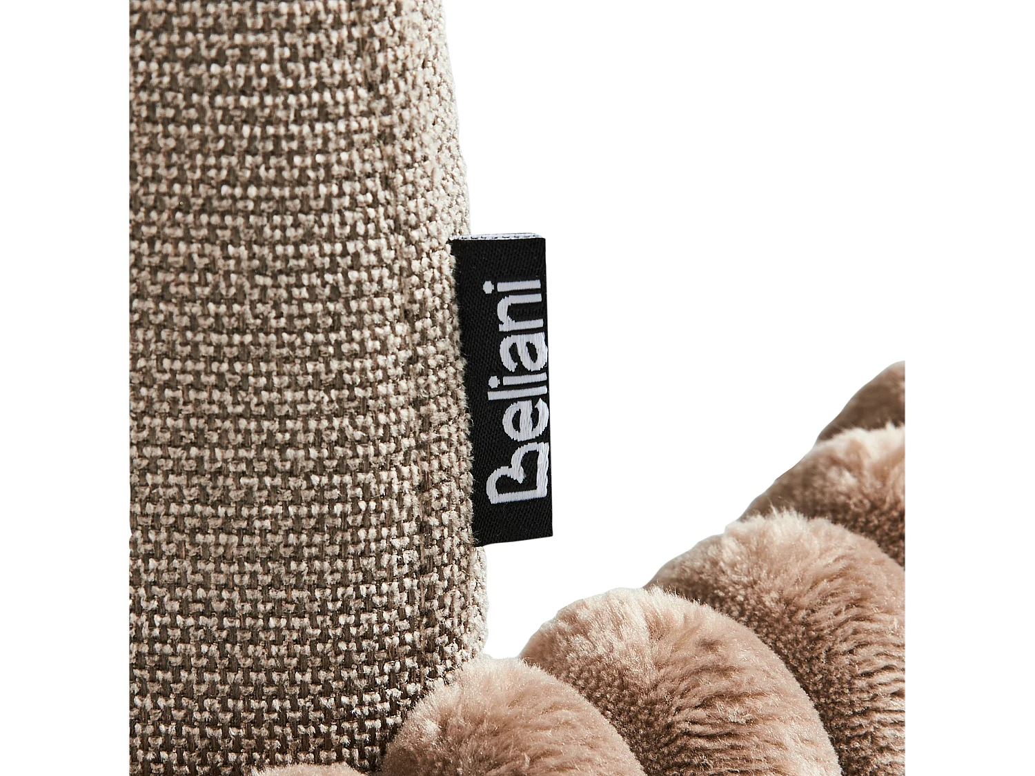 Lot de 2 chaises de bar AMITY Tissu Taupe