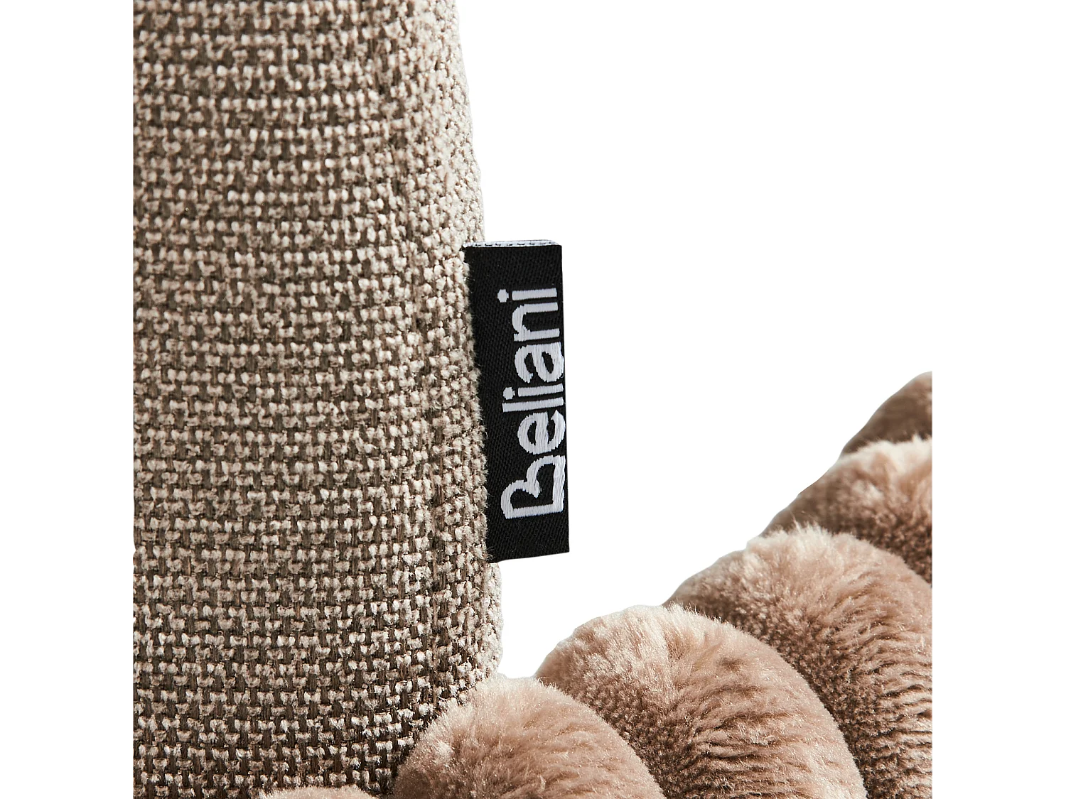 Lot de 2 chaises de bar AMITY Tissu Taupe