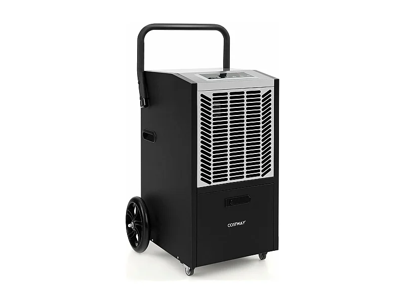 Déshumidificateur Professionnel 66L/Jour, Déshumidificateur Industriel avec Pompe et Tuyau de Vidange, jusqu'à 418 m², Minuterie 24 H (Blanc)