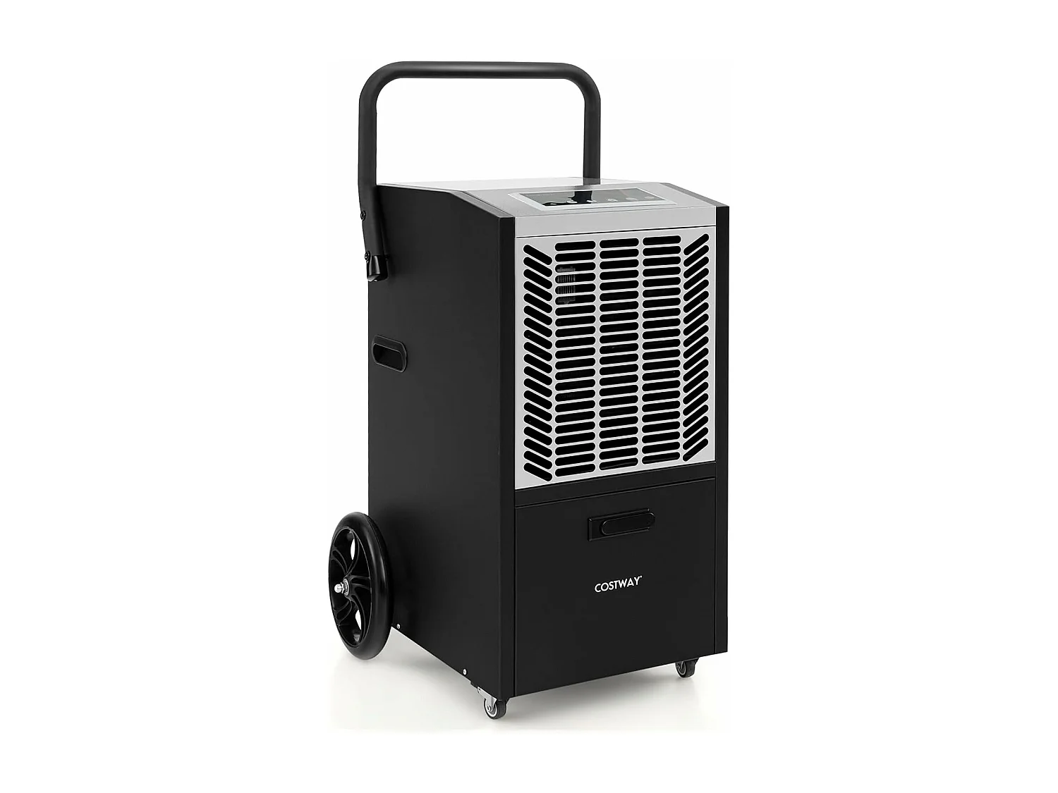 Déshumidificateur Professionnel 66L/Jour, Déshumidificateur Industriel avec Pompe et Tuyau de Vidange, jusqu'à 418 m², Minuterie 24 H (Blanc)