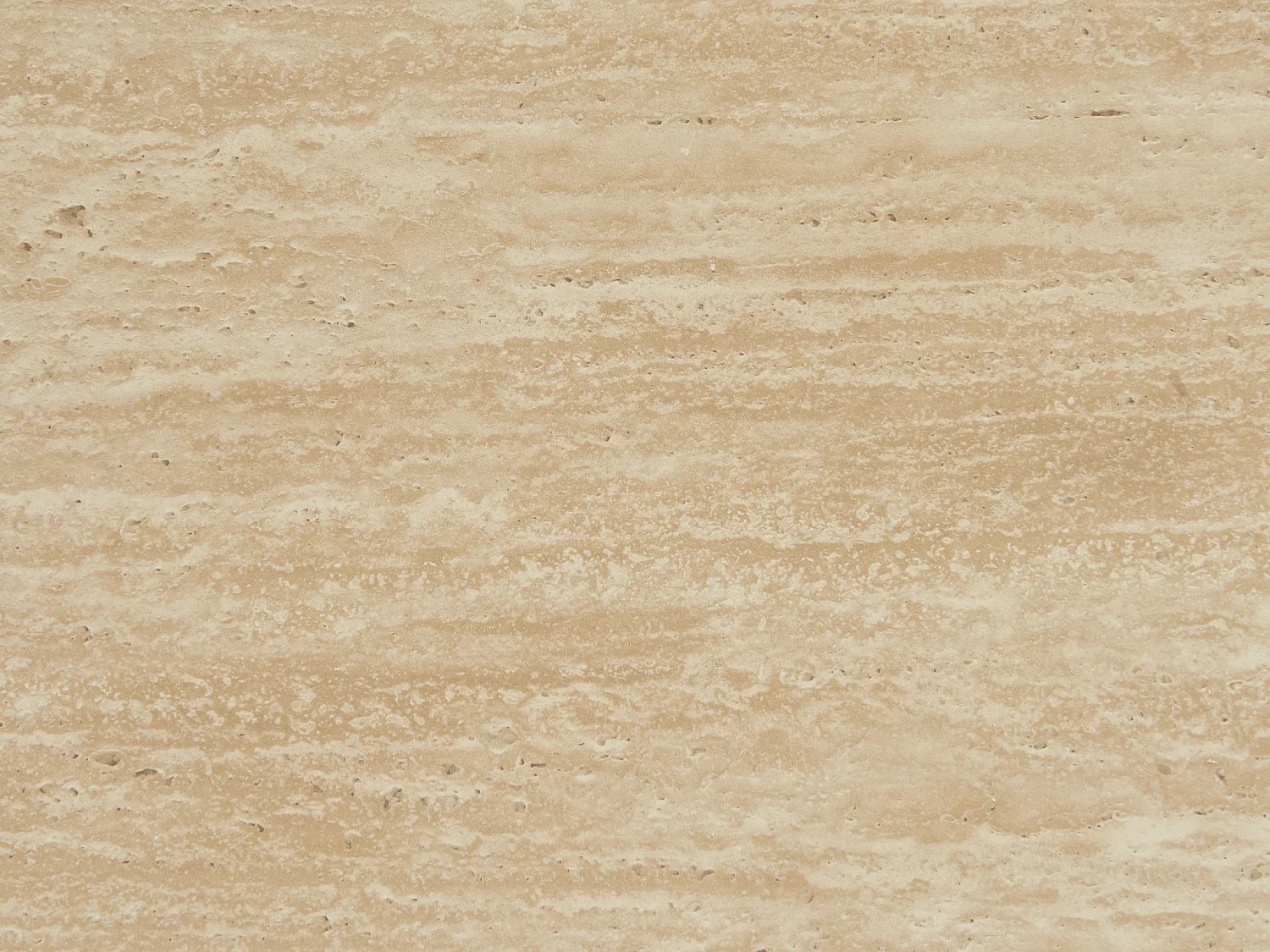 Table basse en MDF - Effet travertin beige et naturel clair - ALOZYA