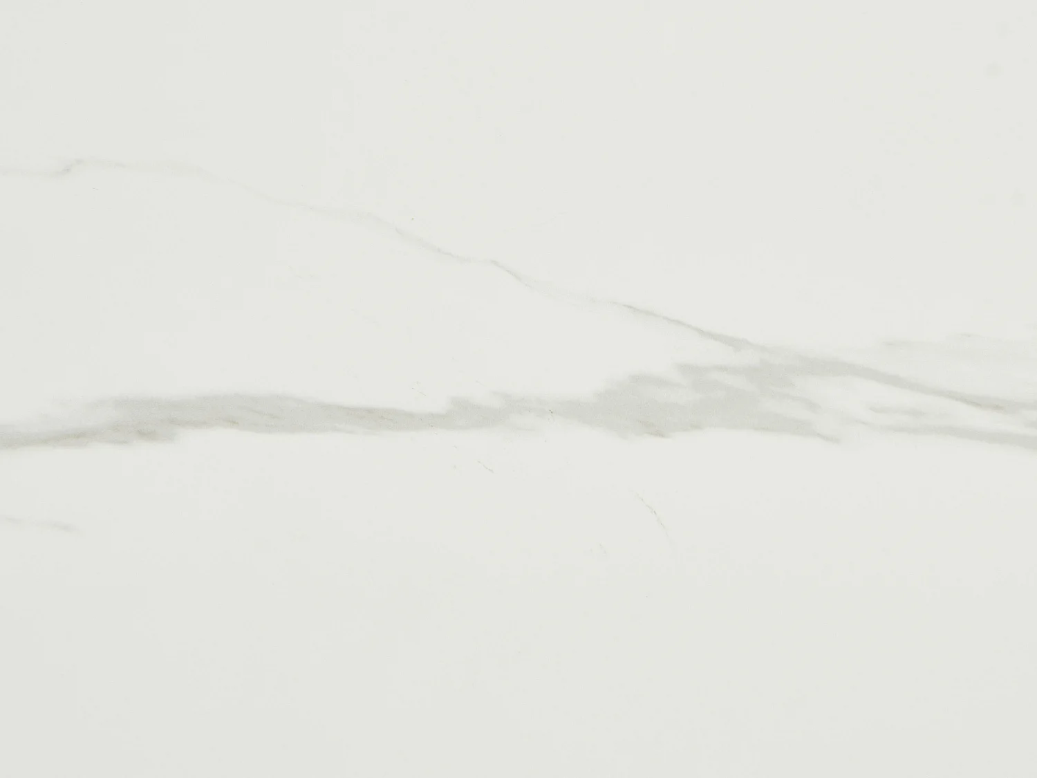 Tavolo da pranzo tondo 4 persone in ceramica e impiallacciatura Frassino - Effetto marmo bianco e naturale chiaro - ANTALIZA