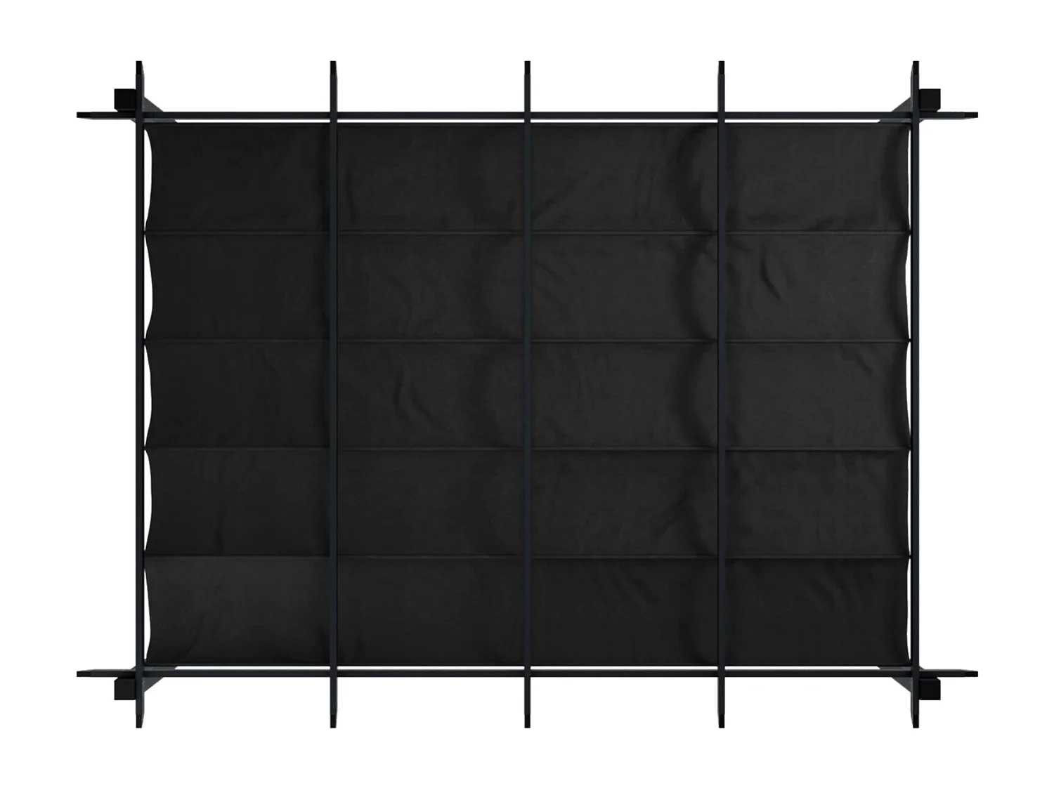 Tonnelle/Pergola aluminium 3x4m toile coulissante rétractable - Gris - BERCY XL