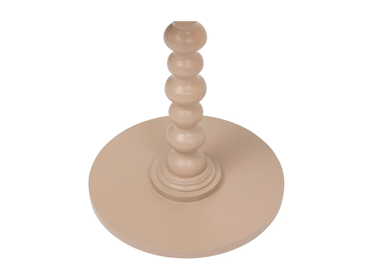 Table à café Table d'appoint Bois Beige noisette D 38 cm