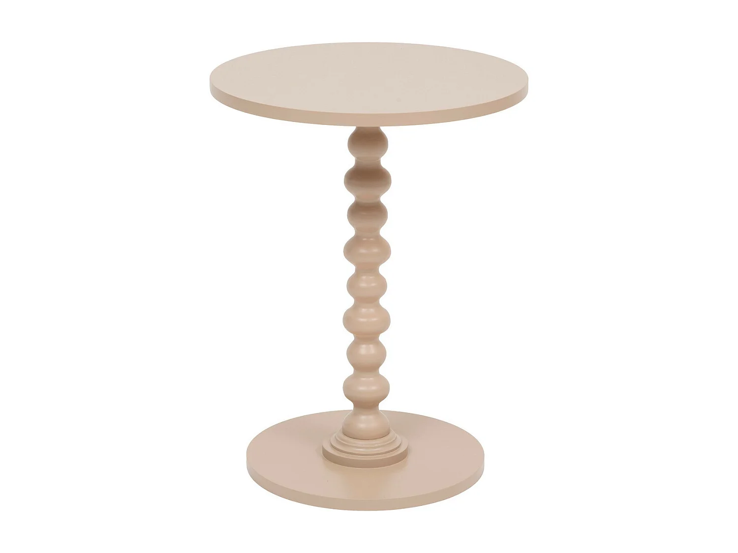 Table à café Table d'appoint Bois Beige noisette D 38 cm
