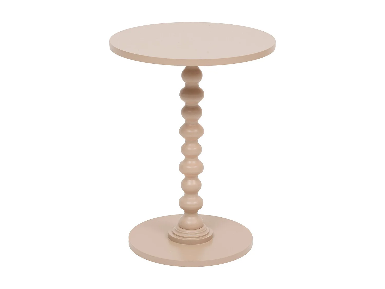 Table à café Table d'appoint Bois Beige noisette D 38 cm