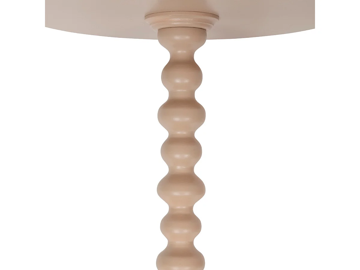 Table à café Table d'appoint Bois Beige noisette D 38 cm