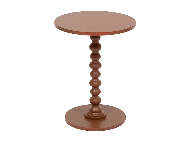 Table à café Table d'appoint Bois Terracotta D 38 cm