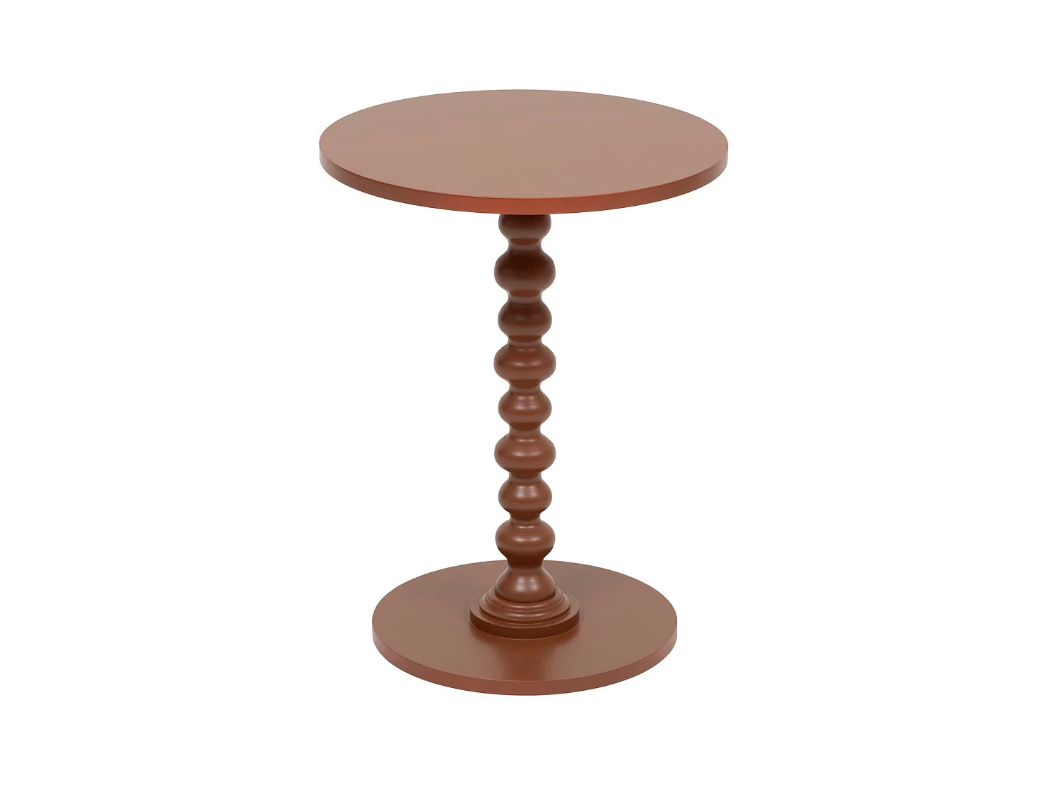 Table à café Table d'appoint Bois Terracotta D 38 cm