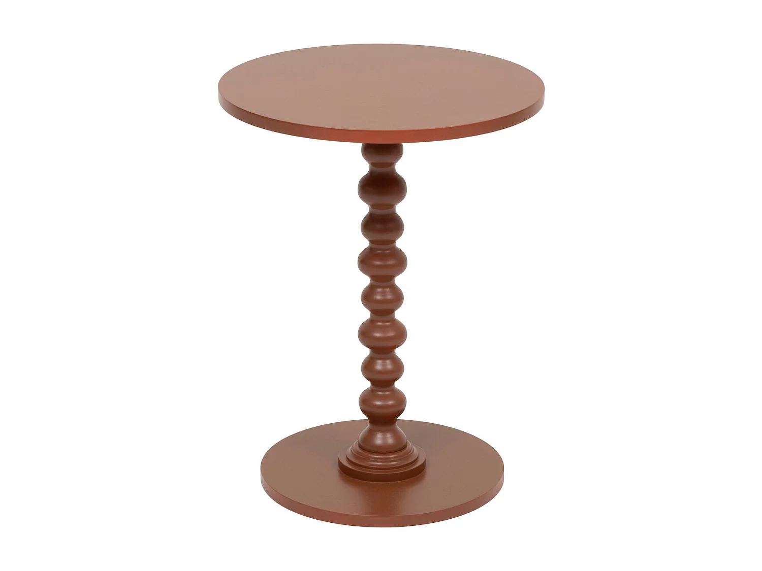 Table à café Table d'appoint Bois Terracotta D 38 cm