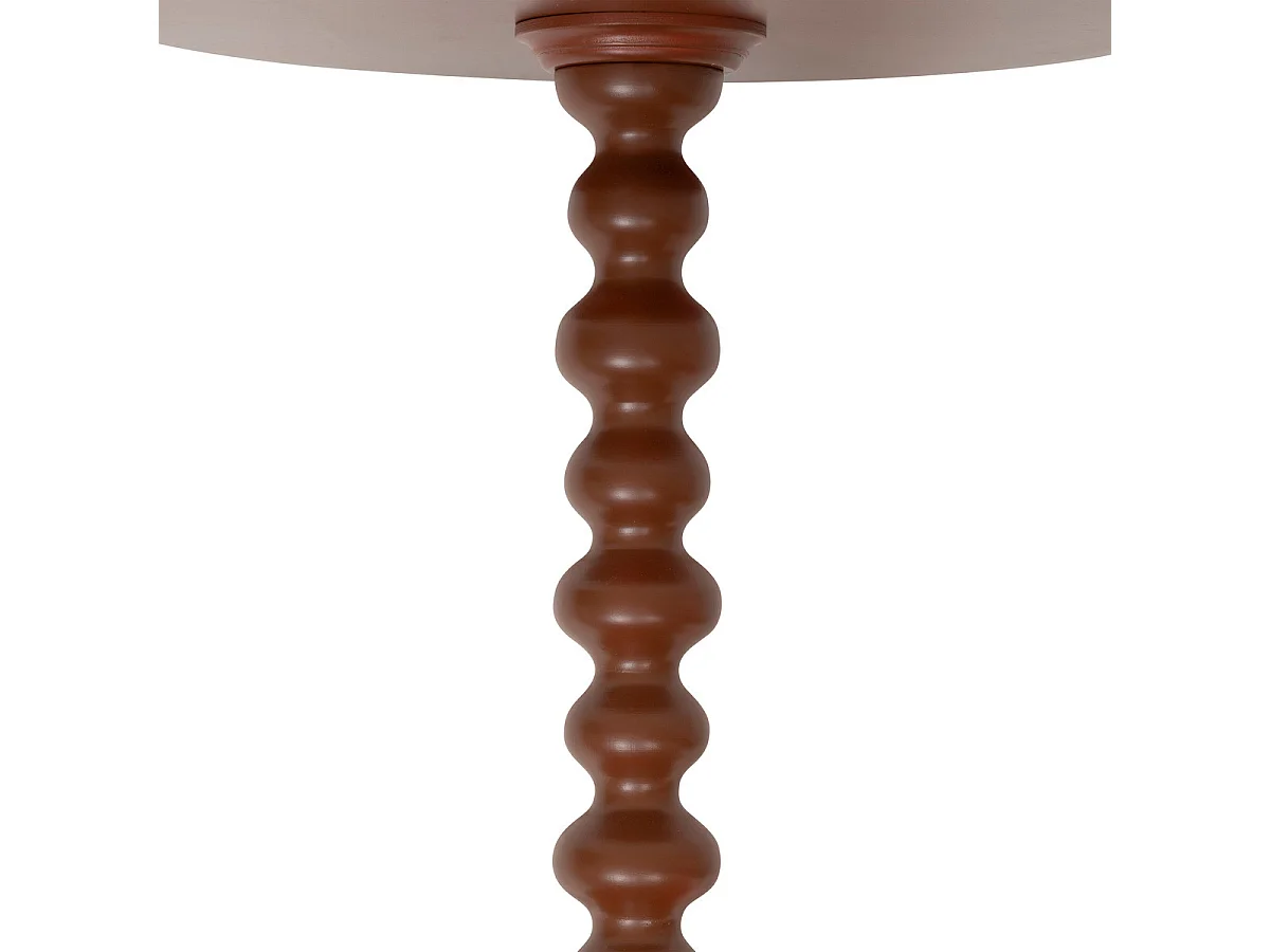 Table à café Table d'appoint Bois Terracotta D 38 cm