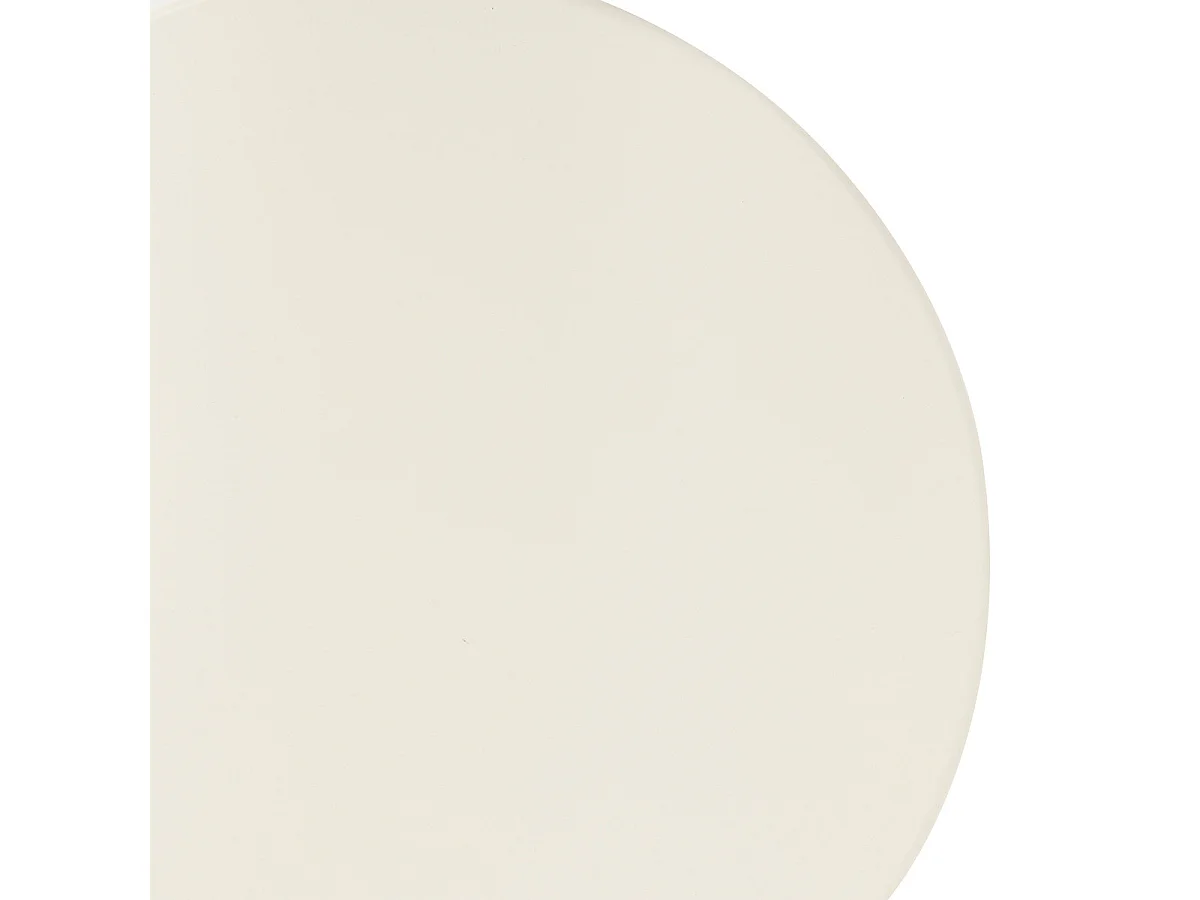 Table à café Table d'appoint en Bois Blanc cassé D 38 cm