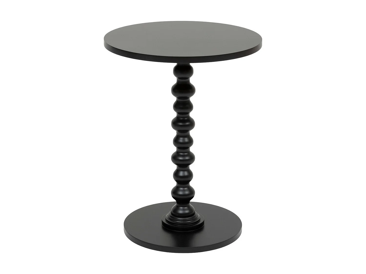 Table à café Table d'appoint Bois Noir D 38 cm